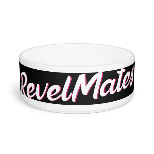 Pet Bowl 16oz (473ml) | Black & White RevelMates Design