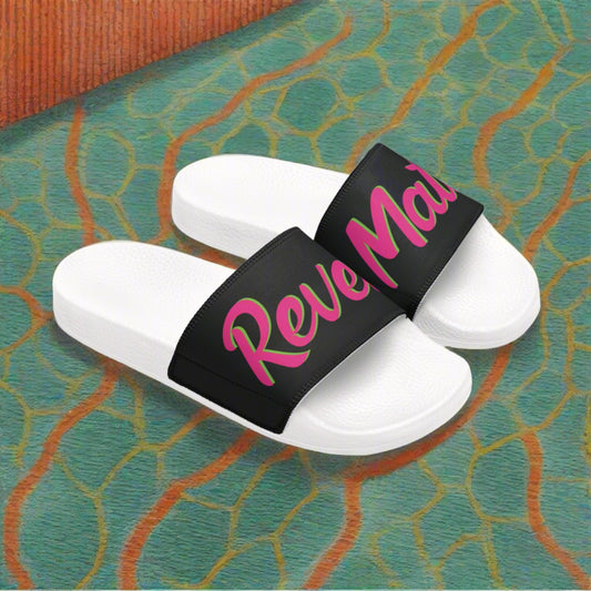 Women's Removable Strap Sandals | Black & Fuchsia RevelMates Design | 2 colors