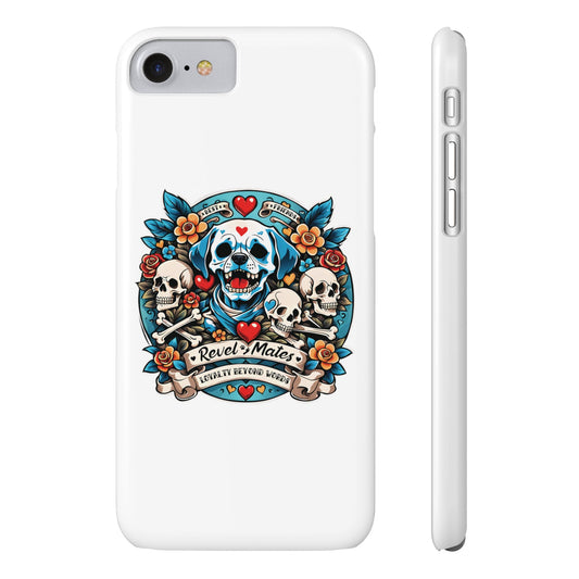 iPhone Slim Phone Case | Dog Skull Tattoo Design