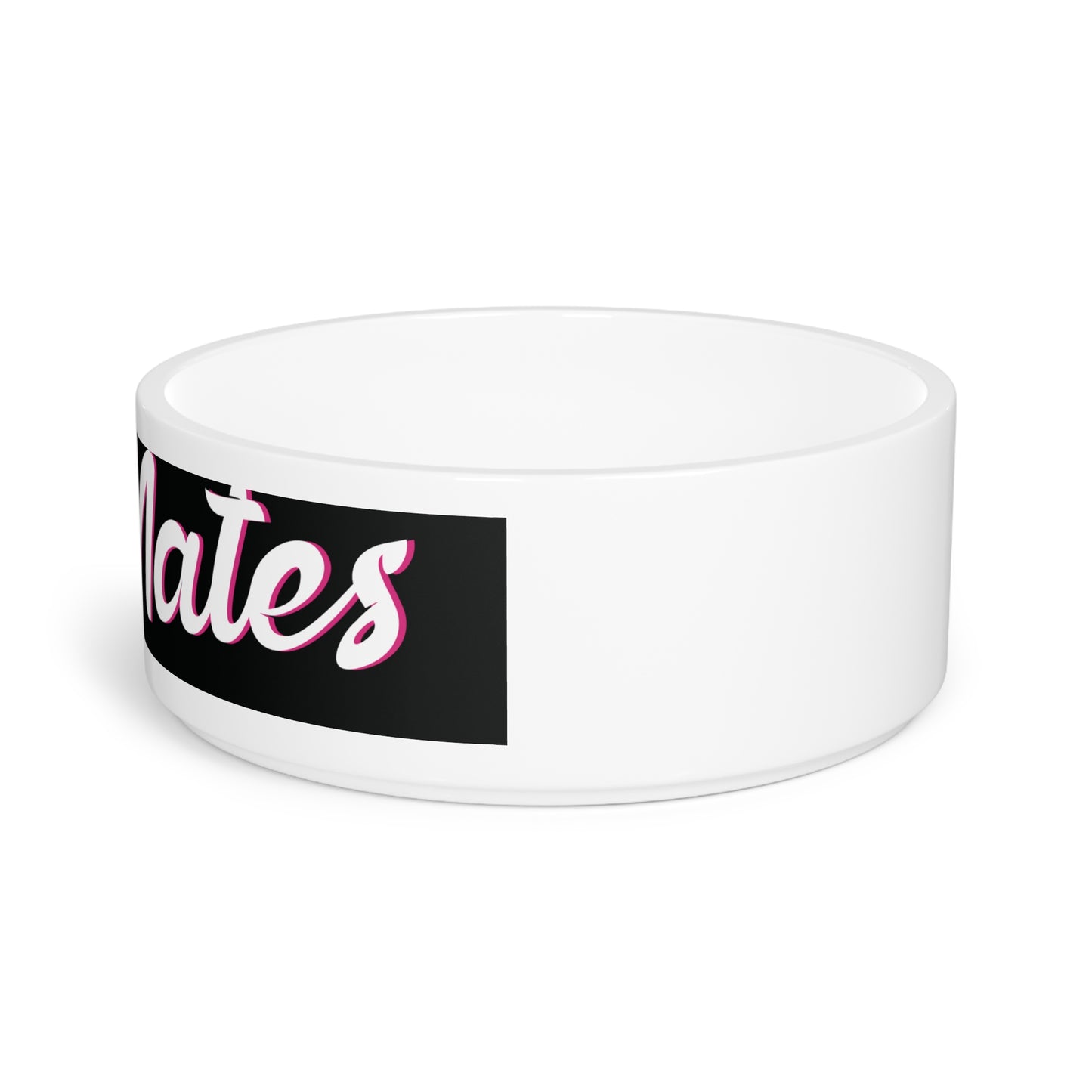 Pet Bowl 16oz (473ml) | Black & White RevelMates Design