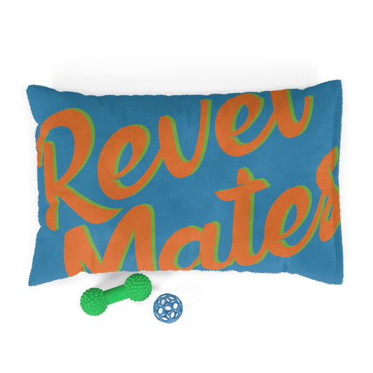 Pet Bed | for Dogs, Cats and all beloved Pets | Blue & Orange RevelMates Design