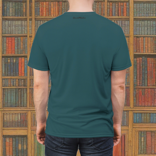 Unisex Cut & Sew T-Shirt | All Over Print Tee | Turquoise & Brown RevelMates Design