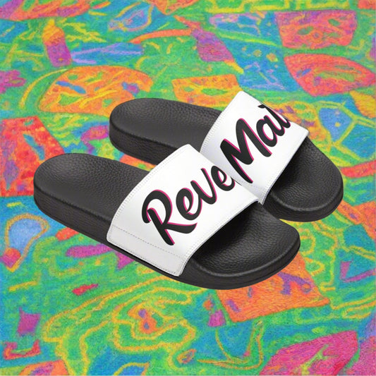 Women's Removable Strap Sandals | White & Black RevelMates Design | 2 colors