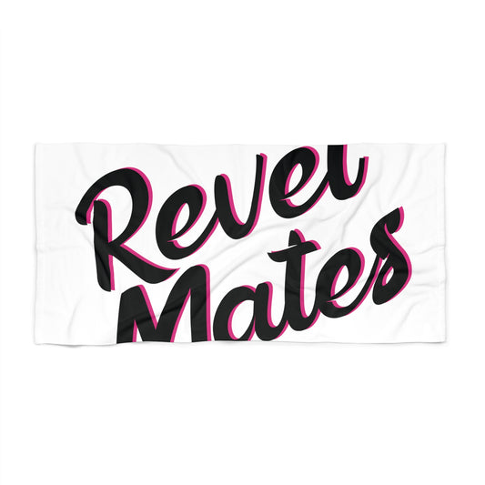 Beach Towel | White & Black RevelMates Design