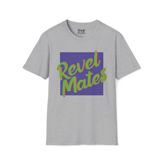 Unisex Softstyle T-Shirt | Lavender & Lime RevelMates Square Design | 4 colors
