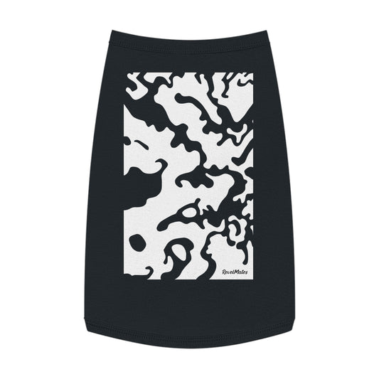 Pet T-Shirt | Camouflage Black & White Design