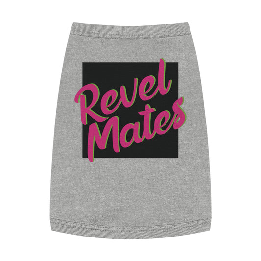 Pet T-Shirt | Black & Fuchsia RevelMates Square Design | 4 colors