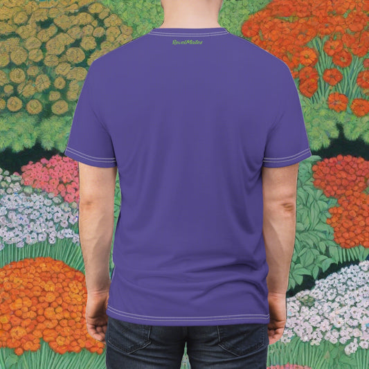 Unisex Cut & Sew T-Shirt | All Over Print Tee | Lavender & Lime RevelMates Design