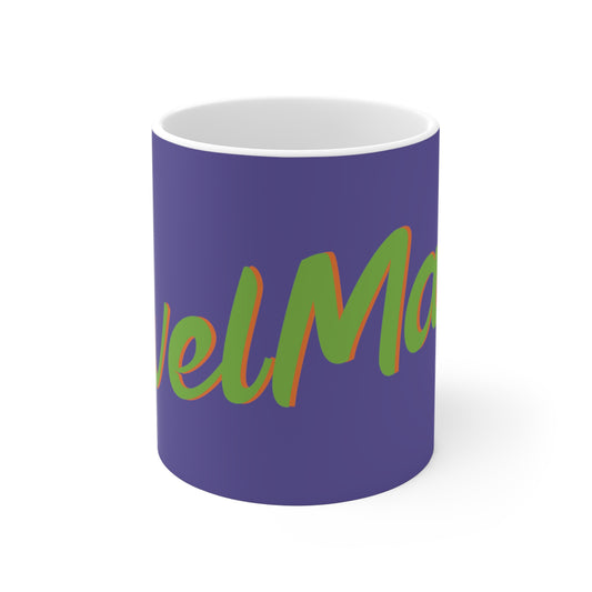 Ceramic Mug 11oz (330 ml) | Lavender & Lime RevelMates Design