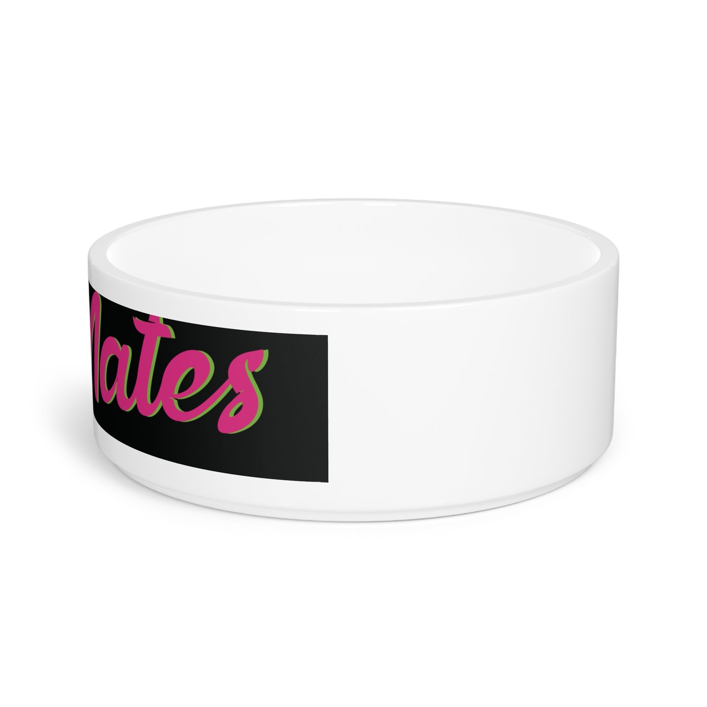 Pet Bowl 16oz (473ml) | Black & Fuchsia RevelMates Design