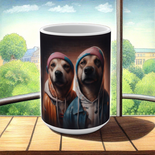 Ceramic Mug (11oz, 15oz) | Hip-Hop Brothers Design | 2 sizes