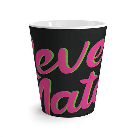 Latte Mug 12oz (350 ml) | Black & Fuchsia RevelMates Design
