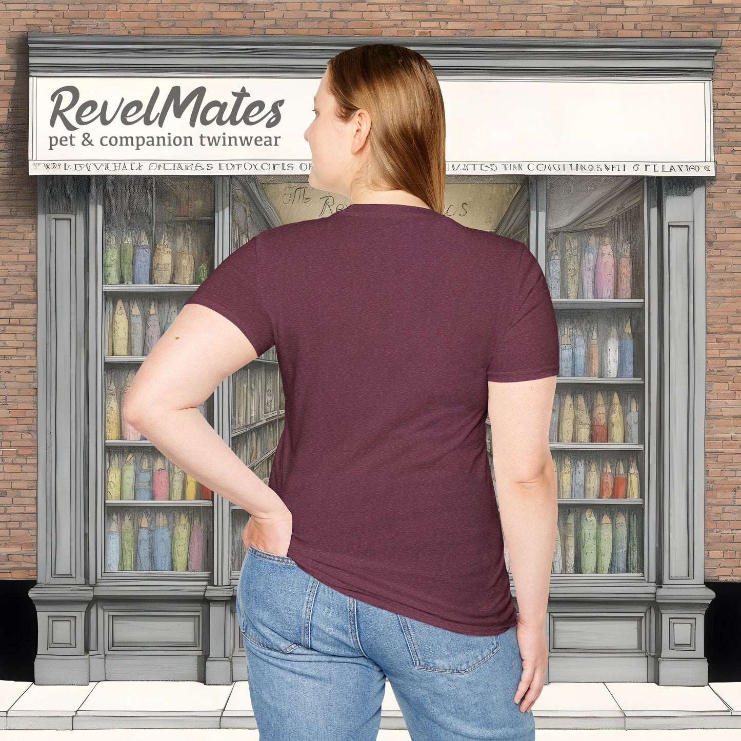 Unisex Softstyle T-Shirt | Heather and Antique Colors | Dog Skull Tattoo Design | 15 colors