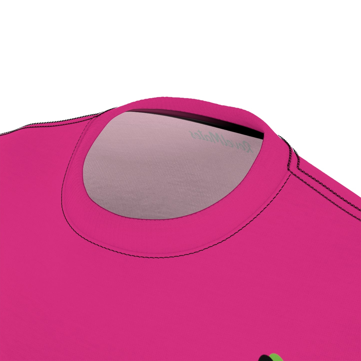 Unisex Cut & Sew T-Shirt | All Over Print Tee | Fuchsia & Black RevelMates Design