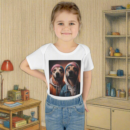 Infant Unisex Baby Rib Bodysuit | NB-24M | Hip-Hop Brothers Design | 3 colors