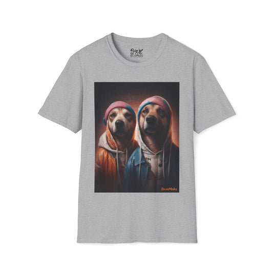 Unisex Softstyle T-Shirt | Heather and Antique Colors | Hip-Hop Brothers Design | 16 colors