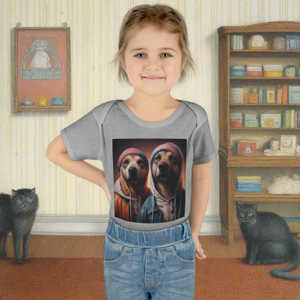 Infant Unisex Baby Rib Bodysuit | NB-24M | Hip-Hop Brothers Design | 3 colors