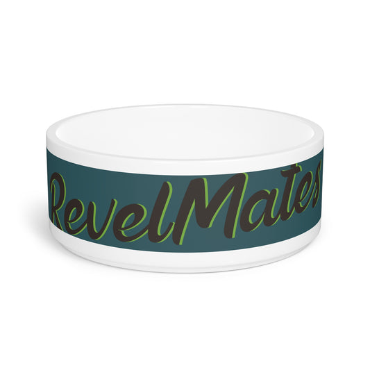 Pet Bowl 16oz (473ml) | Turquoise & Brown RevelMates Design