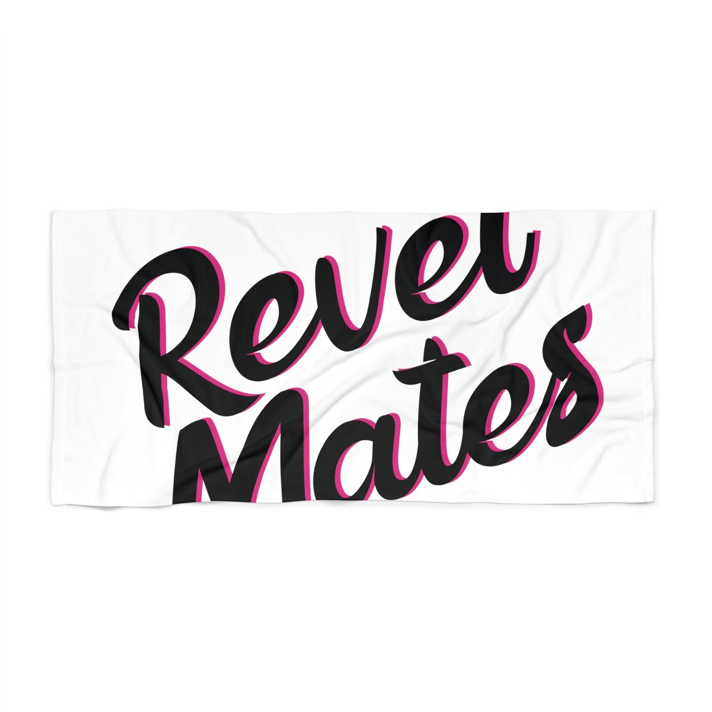 Pet Bath Towel | White & Black RevelMates Design