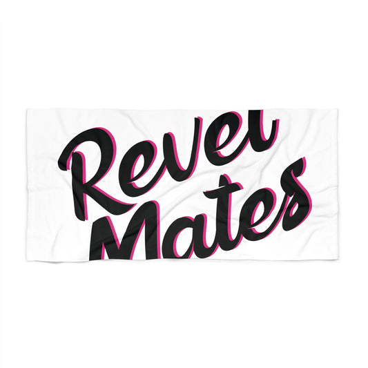 Pet Bath Towel | White & Black RevelMates Design