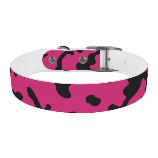 Pet Collar | Camouflage Fuchsia & Black Design