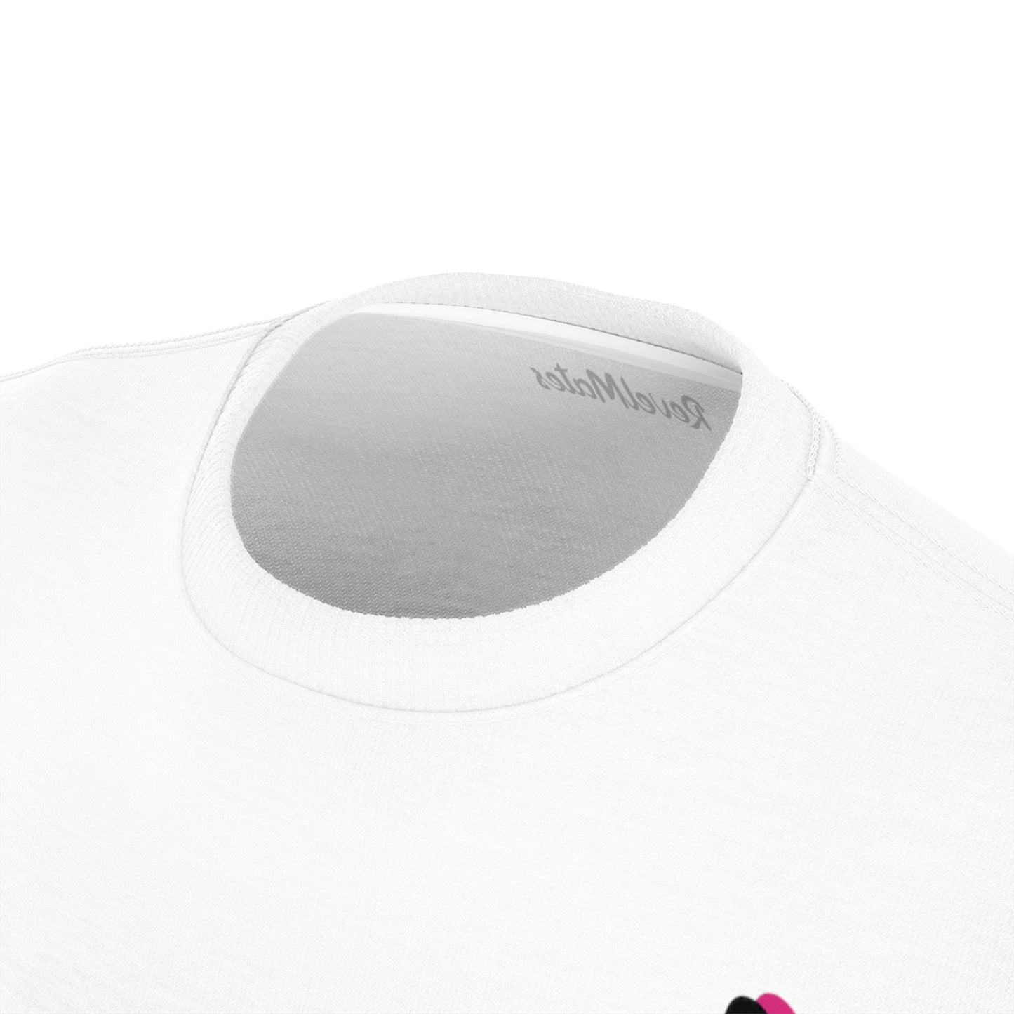 Unisex Cut & Sew T-Shirt | All Over Print Tee | White & Black RevelMates Design