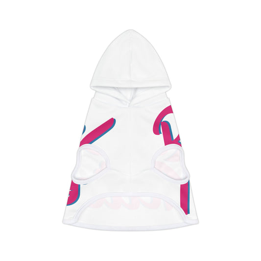 Pet Hoodie | for Dogs and Cats | White & Fuchsia RevelMates Design