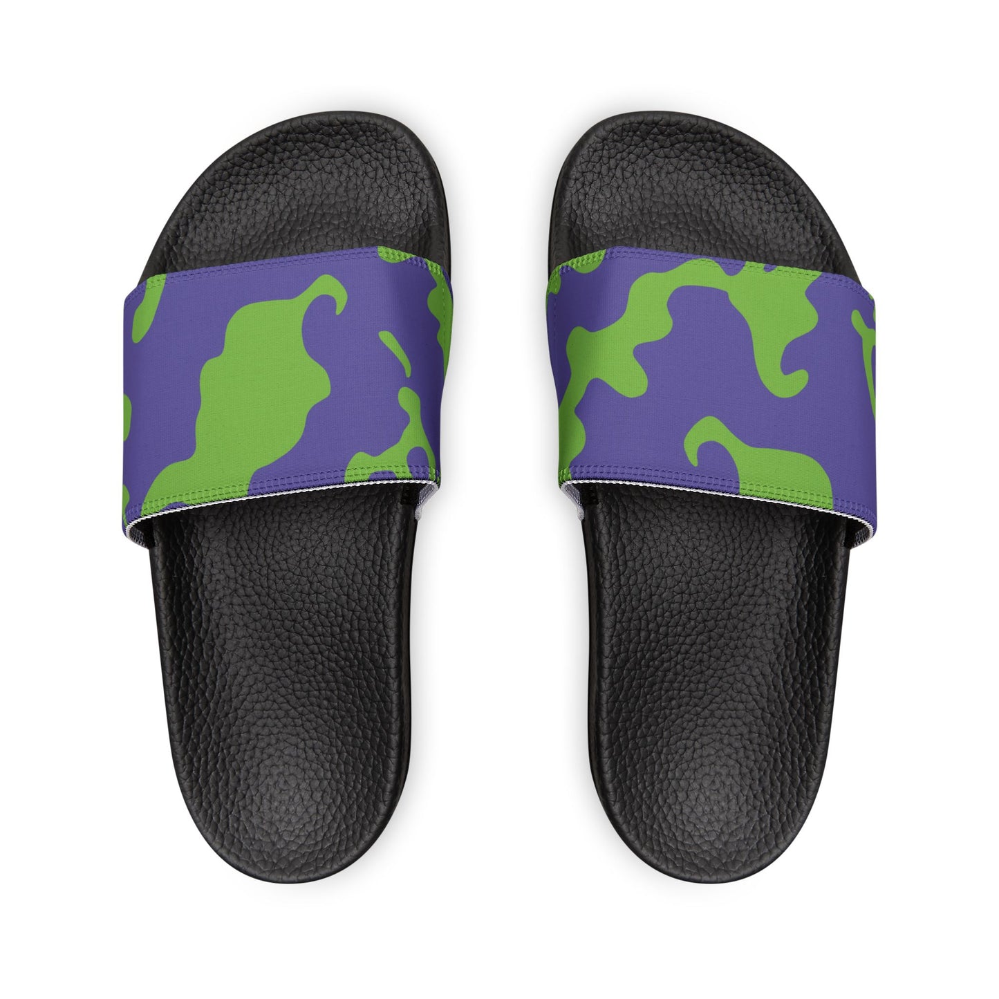 Men's Removable Strap Sandals | Camouflage Lavender & Lime Design | 2 colors
