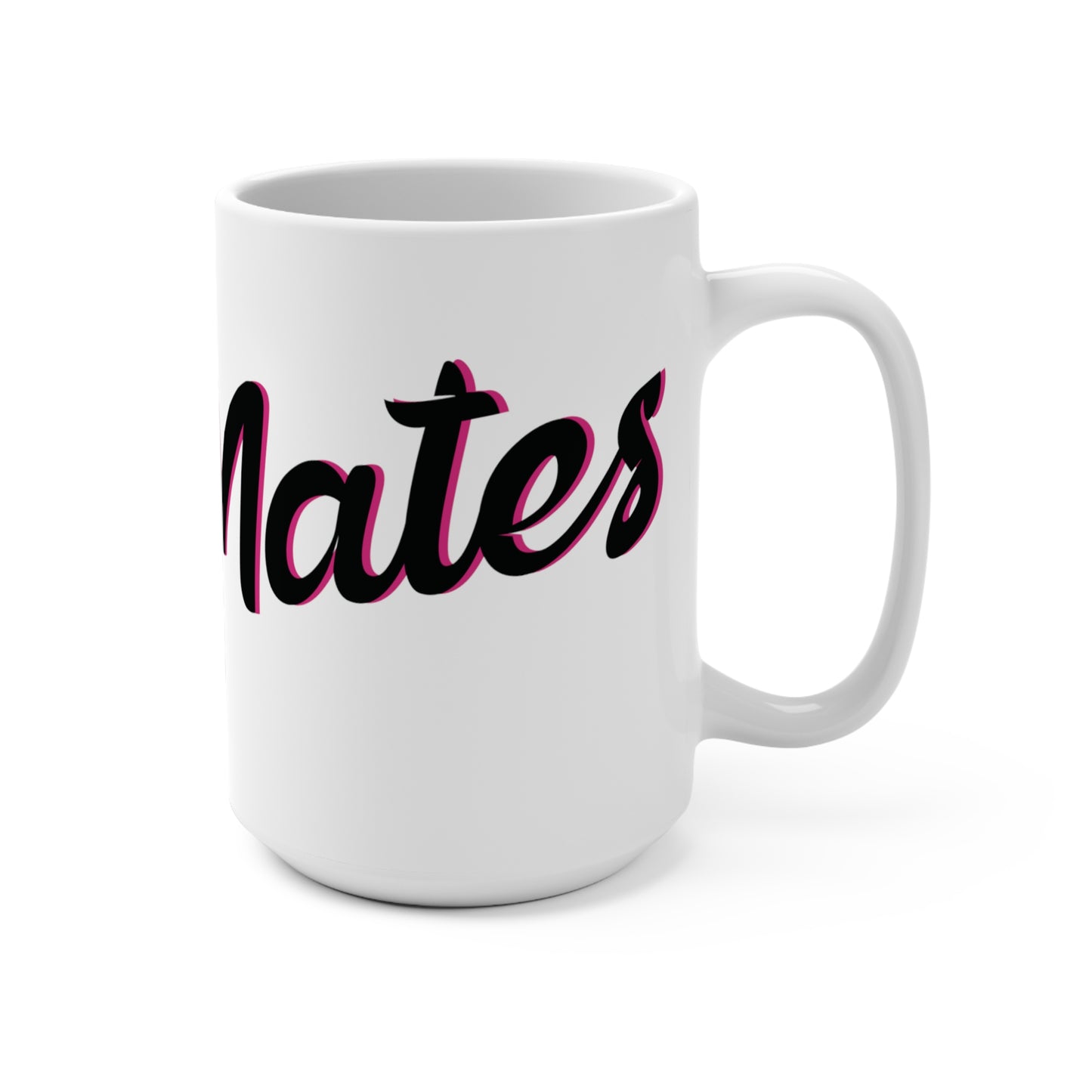 Ceramic Mug 15oz (440 ml) | White & Black RevelMates Design