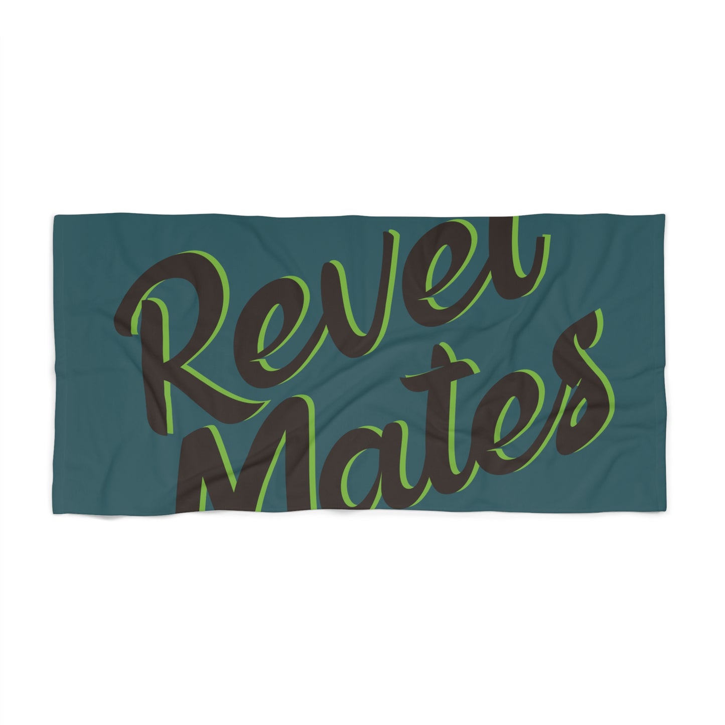 Pet Bath Towel | Turquoise & Brown RevelMates Design