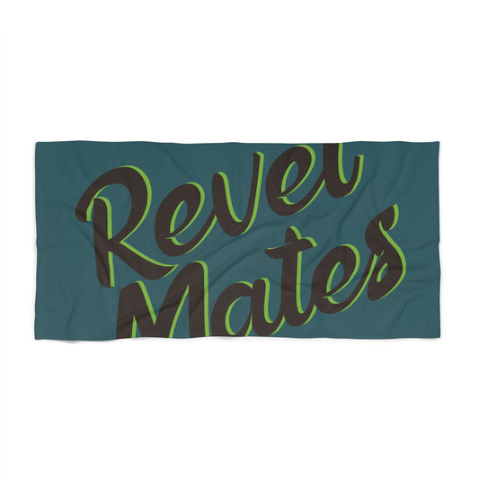 Pet Bath Towel | Turquoise & Brown RevelMates Design