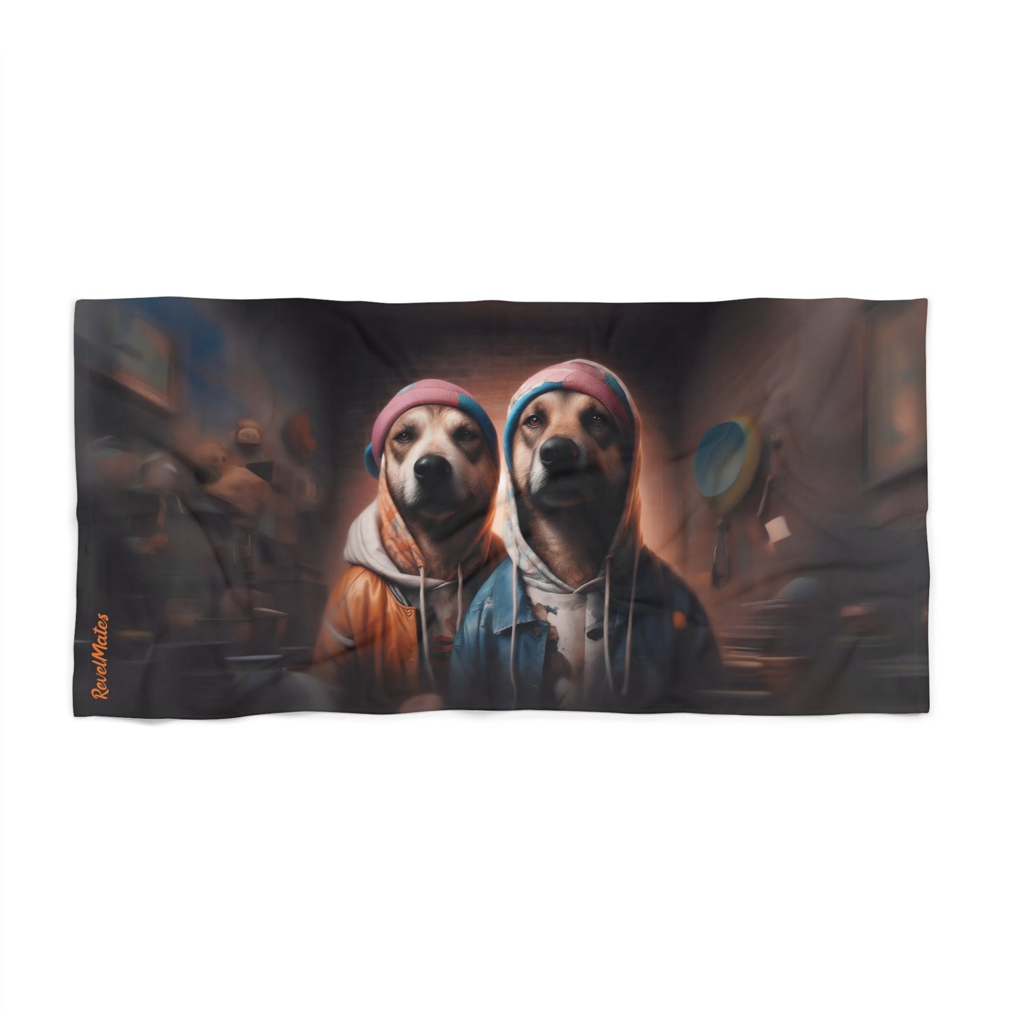 Pet Bath Towel | Hip-Hop Brothers Design