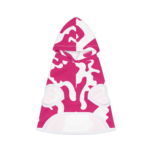 Pet Hoodie | for Dogs and Cats | Camouflage Fuchsia & White Design