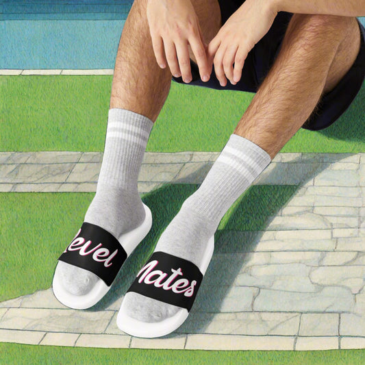 Men's Removable Strap Sandals | Black & White RevelMates Design | 2 colors