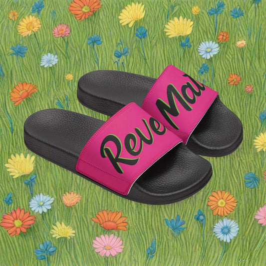 Women's Removable Strap Sandals | Fuchsia & Black RevelMates Design | 2 colors