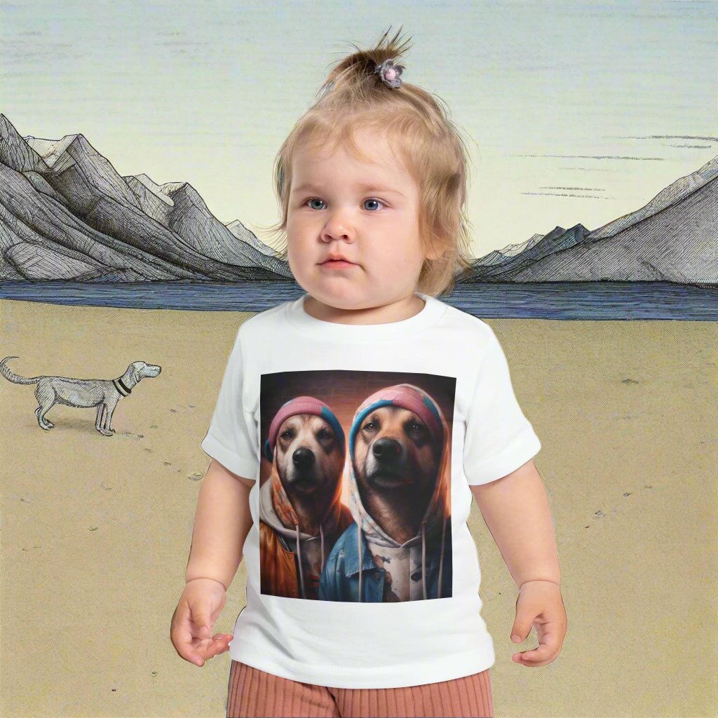 Infant Unisex Lightweight Fine Jersey T-Shirt | 6M-24M | Hip-Hop Brothers Design | 3 colors