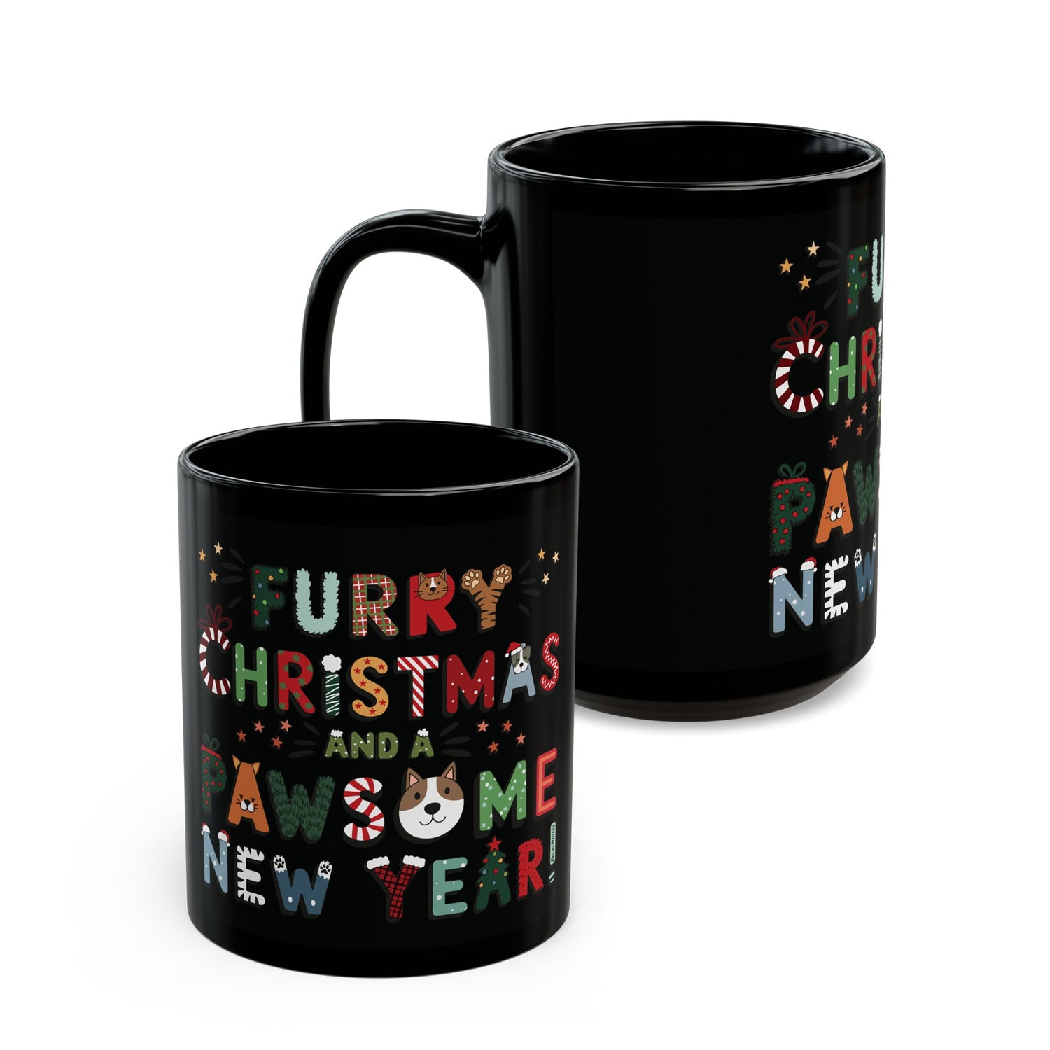 Total Black Ceramic Mugs (11oz, 15oz)