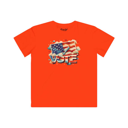 Unisex Kids Lightweight Fine Jersey T-Shirt | VOTE Watercolor Design | US Elections | 13 colors