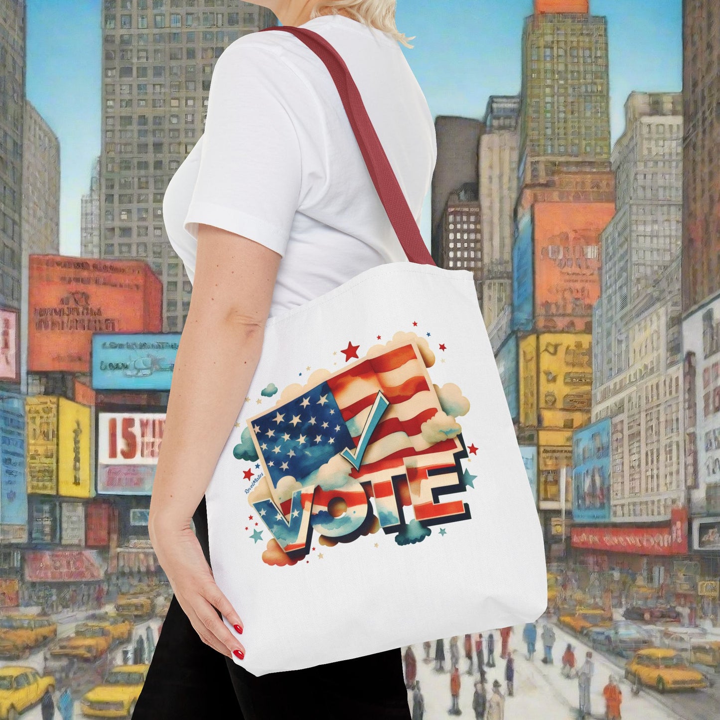 Tote Bag | All Over Print Bag | VOTE Watercolor Design | US Elections | 2 colors