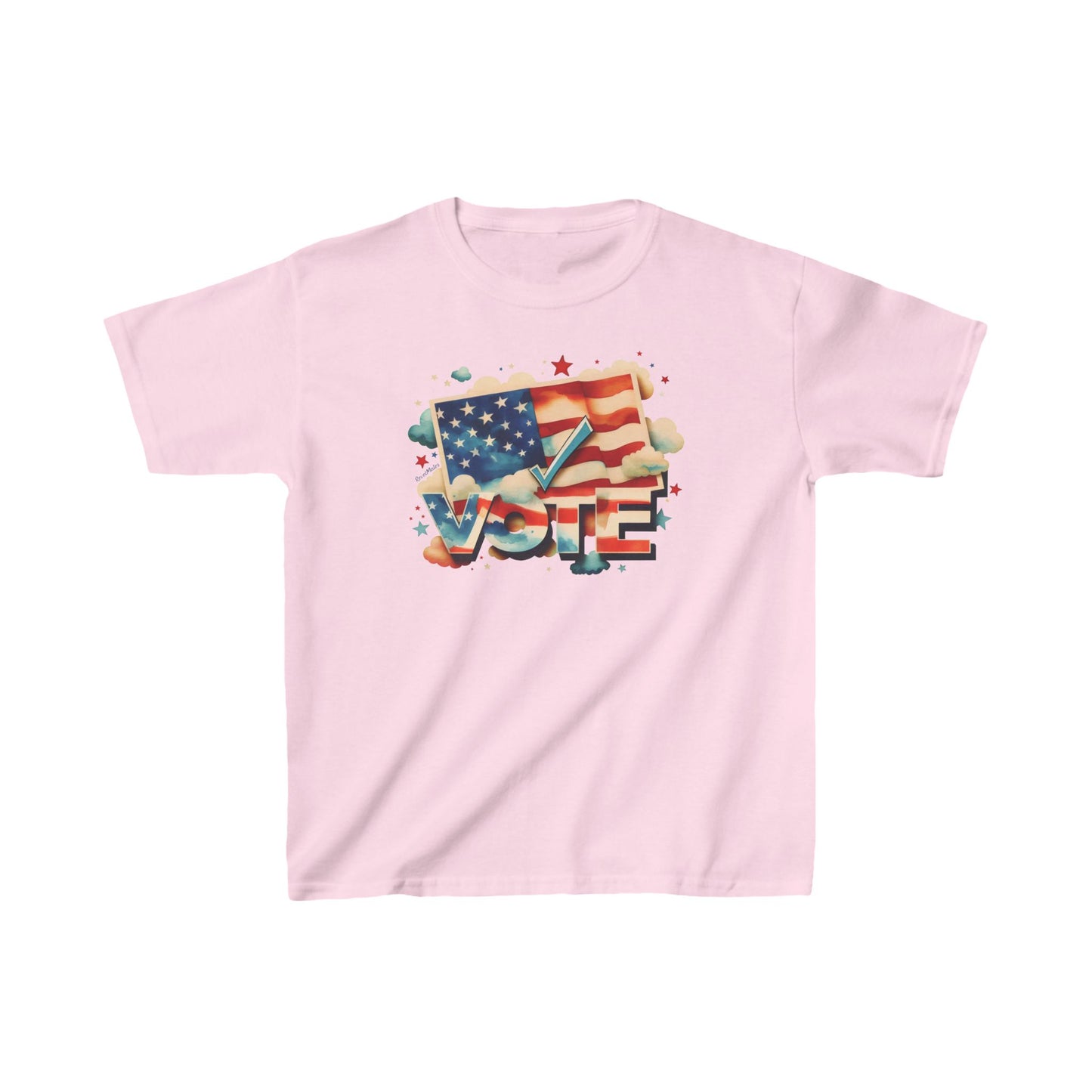 Unisex Kids Heavy Cotton™ T-Shirt | VOTE Watercolor Design | US Elections | 20 colors