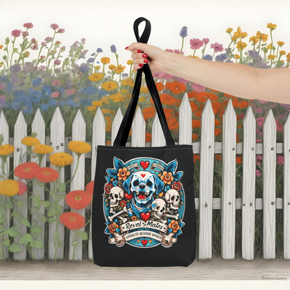 Tote Bag | All Over Print Bag | Dog Skull Tattoo Design