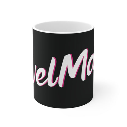 Ceramic Mug 11oz (330 ml) | Black & White RevelMates Design