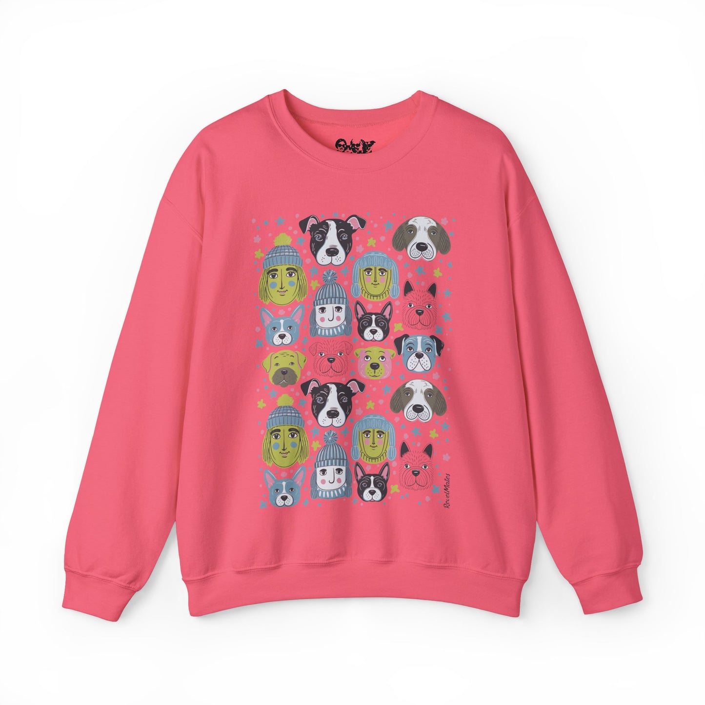 Unisex Heavy Blend Crewneck Sweatshirt | Winter Doggies Design | 14 colors