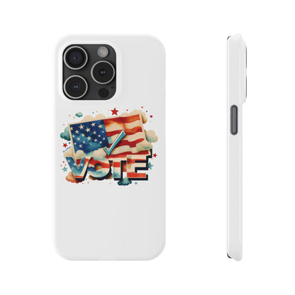 Slim Phone Case | VOTE Watercolor Design | US Elections