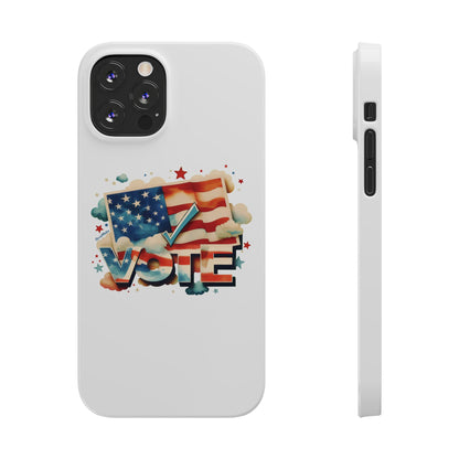 Slim Phone Case | VOTE Watercolor Design | US Elections