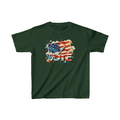 Unisex Kids Heavy Cotton™ T-Shirt | VOTE Watercolor Design | US Elections | 20 colors