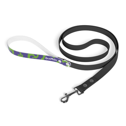 Pet Leash | Camouflage Lavender & Lime Design