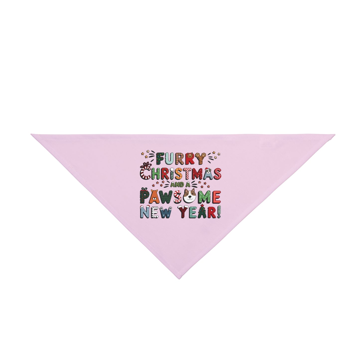 Pet Bandana | Furry Christmas Design | 8 colors