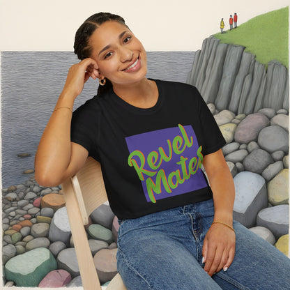 Unisex Softstyle T-Shirt | Lavender & Lime RevelMates Square Design | 4 colors