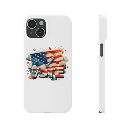 Slim Phone Case | VOTE Watercolor Design | US Elections